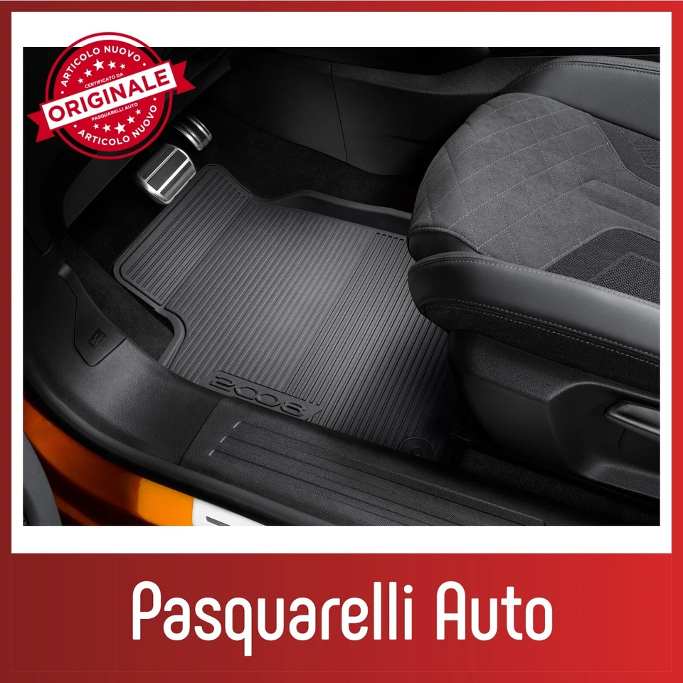 SET 4 TAPPETINI IN GOMMA PEUGEOT 2008 2019> ACCESSORIO ORIGINALE NEW 1656239580 Foto 2 de 4