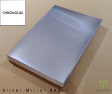 Silver Chromolux Mirror paper A3,A4, 80gsm Highest Quality, Arts & Crafts