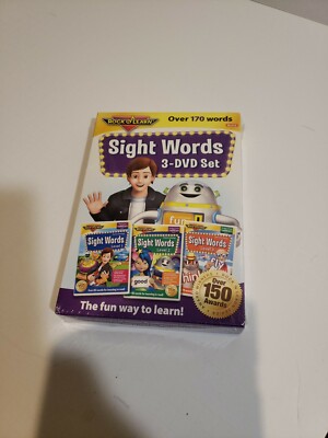 Sight Words 3DVD Set by Rock N Learn Over 170 Words Includes All Pre-primer...