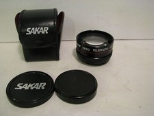 SAKAR 1.5X TELEPHOTO VIDEO HI-RESOLUTION LENS WITH CASE