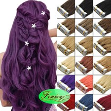 Seamless Tape in Human Hair Extensions Invisible Skin Wefts Remy Brazilian Hair