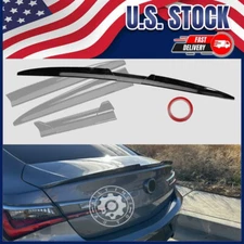 For Acura TL ILX TLX TSX Gloss Black Rear Trunk Spoiler Wing Bumper Tail Lip CT