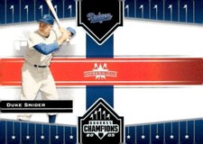 2005 Donruss Champions Impressions #401 Duke Snider Brooklyn Dodgers HOF