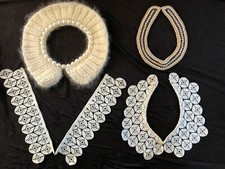 Vintage Women's Detachable COLLARS Beaded Sally Gee - Angora - Lace