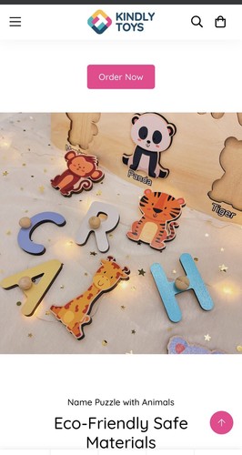 Personalized Name Puzzle Toys Customized Educational Wooden Puzzle *RAYKIAH* - Picture 2 of 3