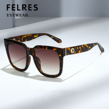 Classic Square Large Frame Sunglasses For Men Women Retro Outdoor Glasses UV400