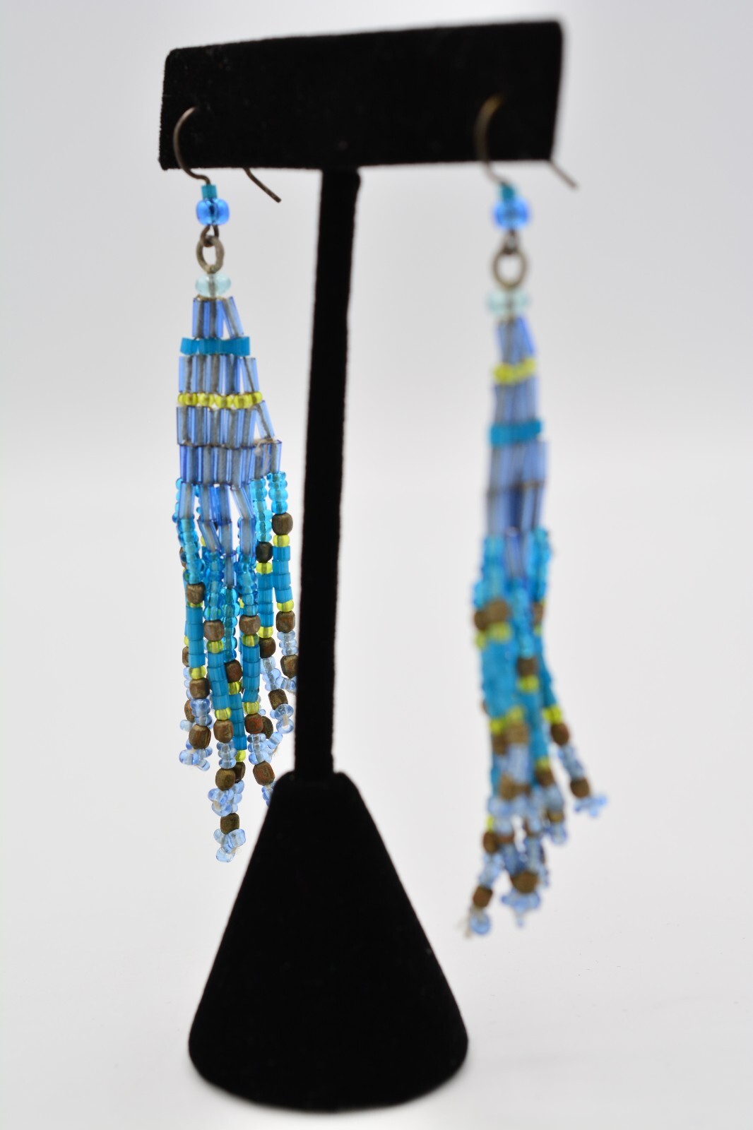 Crystal Dangle Statement Earrings Multi-Color Rhi… - image 3