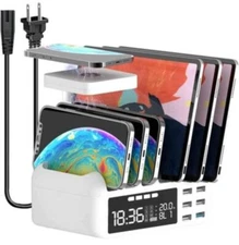 48W with 6 Charging Ports and One Wireless Charging