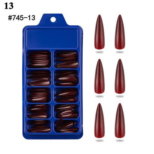 100 Pcs False Nails Wearable Fake Nails Full Cover Nail Tips Press On Nail - Picture 68 of 128