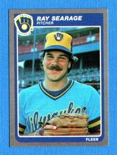 1985 Fleer #595 Ray Searage Milwaukee Brewers