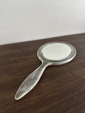 Vintage Fuller Brush Company Hand Mirror Clear Lucite 2 Sided 14 inch