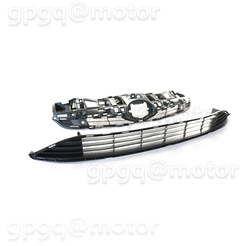 Juego de 2 kit de montaje de rejilla de barra frontal de parachoques para Toyota Prius 2016-2018 Foto 3 de 4