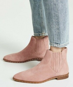 blush suede booties