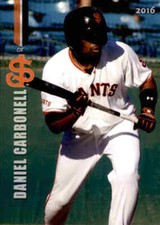 2016 San Jose Giants Grandstand #5 Daniel Carbonell Cuba - NM Baseball Card