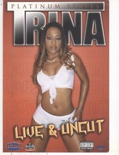 No Disc No Case ORIGINAL COVER ART Trina Live  Uncut 2006 DVD Cover 