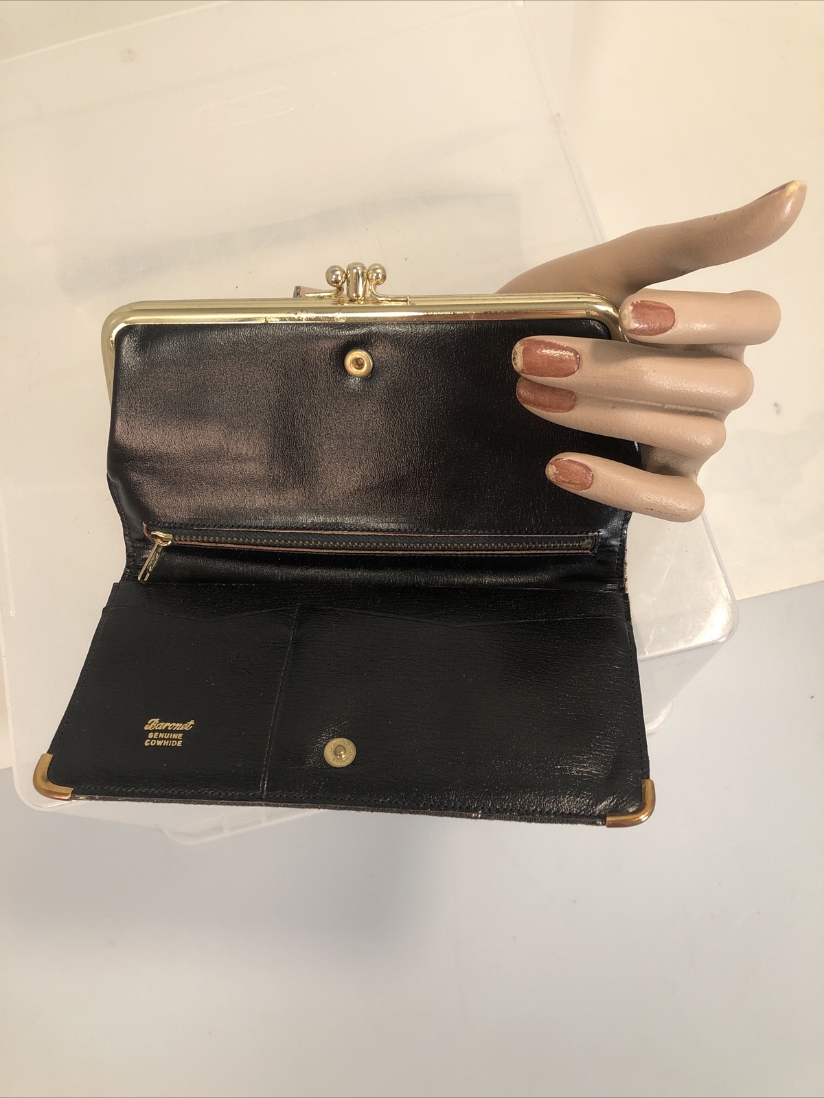 Vintage Rectangular Shape Baronet upholstery Vict… - image 9