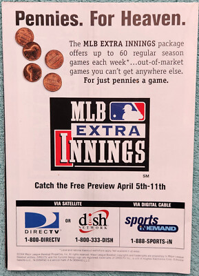 MLB Opening Day 2004 I Live For This Jumbo 20 x 28