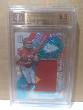 2017 Panini Unparalleled Stitches Jersey Teal /25 BGS 9.5 Patrick Mahomes RC