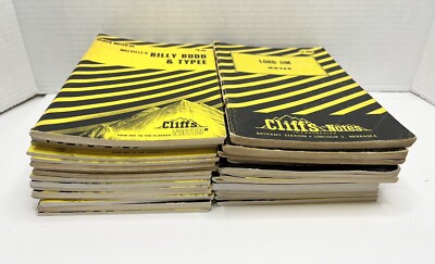 28x Cliffs Notes Books Lot (See Photos For Titles)