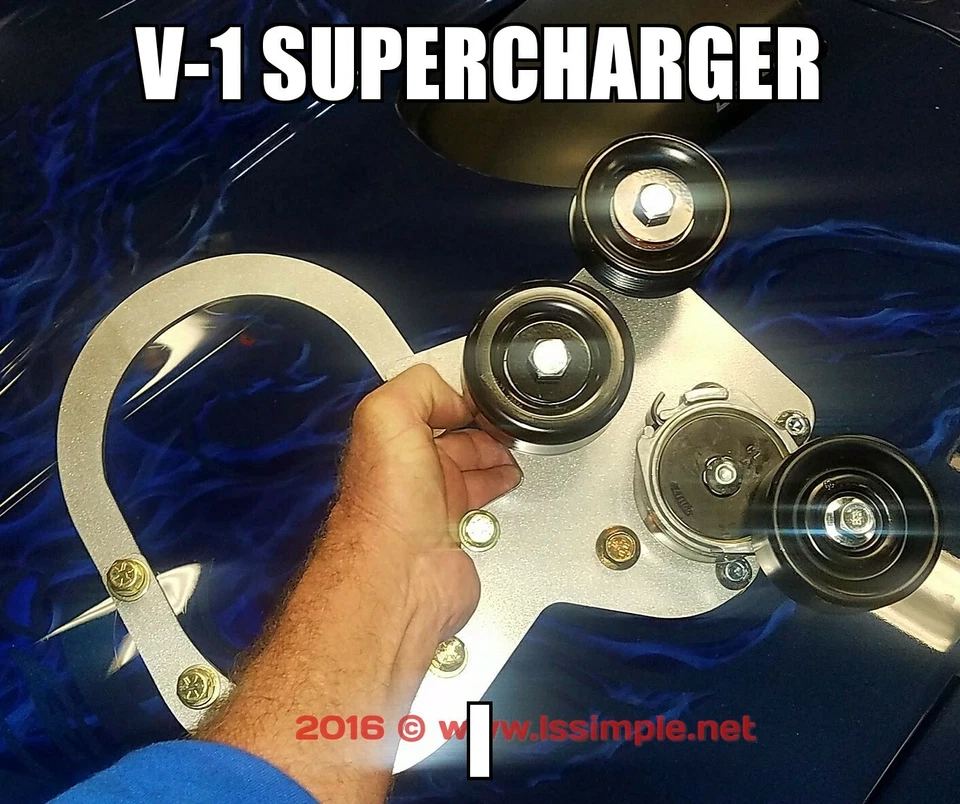  V-1 2,3, 7 VORTEC SUPERCHARGER BRACKET truck spacing LS engines. Also fbody sp - Image 2 of 4
