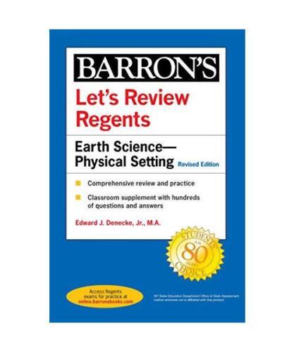Let's Review Regents: Earth Science--Physical Setting Revised Edition, Edward J. - Bild 1 von 1