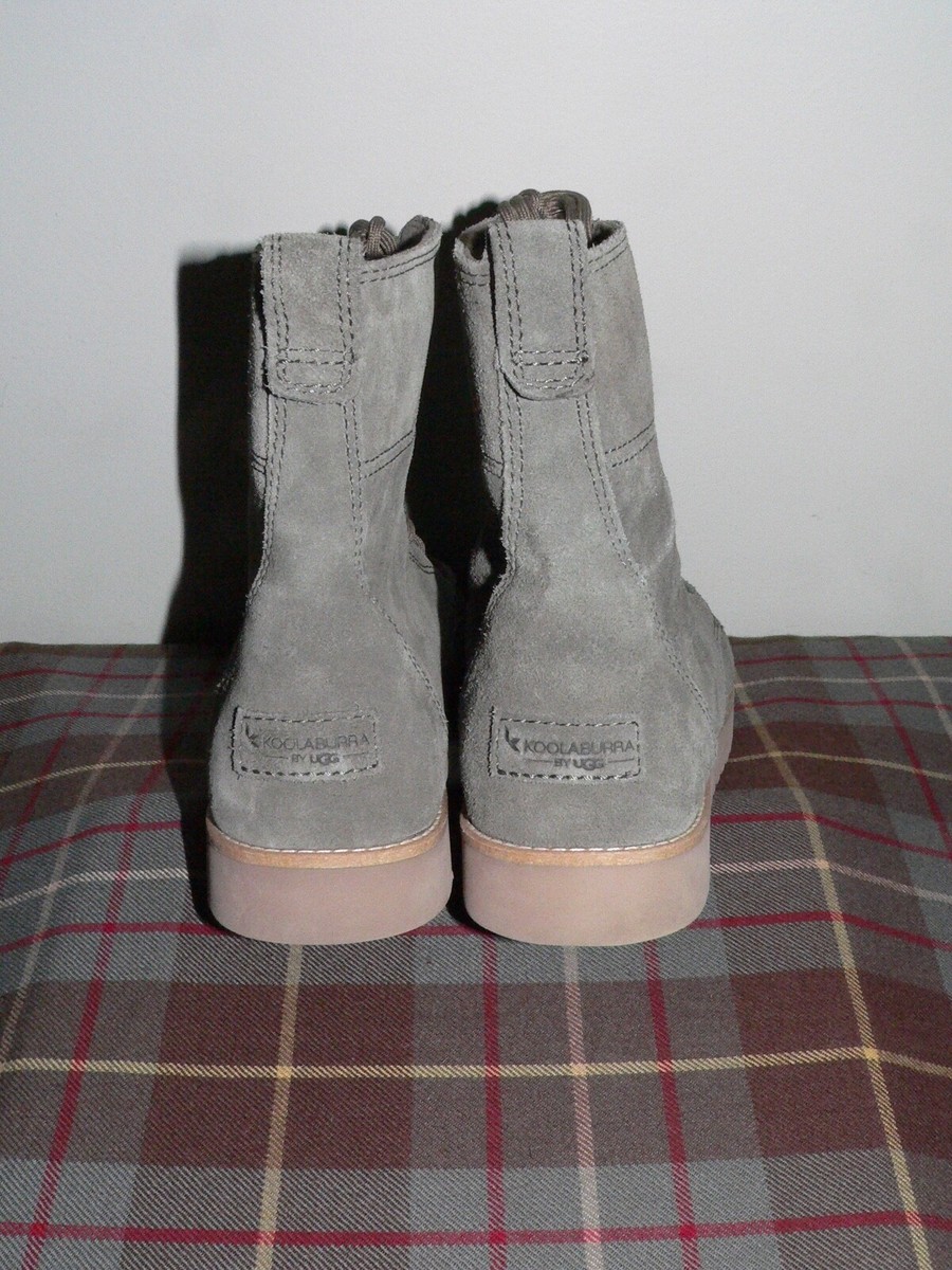 Koolaburra by UGG Neston Grey Suede Lace Up Boot, 1105989  display picture 2