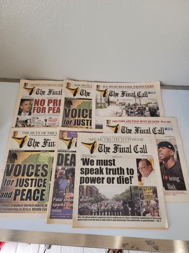 Lot 7 The Final Call Newspapers Louis Farrakhan 2009 2011 2013 Collectible