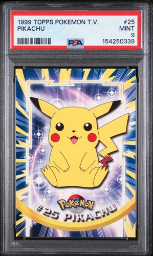 1999 TOPPS POKEMON TV #25 PIKACHU PSA 9