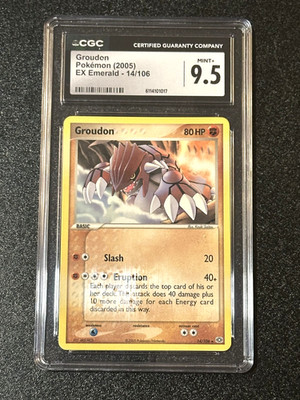 CGC 9.5 GROUDON #14/106 - POP 3 - HOLO 2005 POKEMON EMERALD EX ERA | eBay CGC 9.5 GROUDON #14/106 - POP 3 - HOLO 2005 POKEMON EMERALD EX ERA | eBay