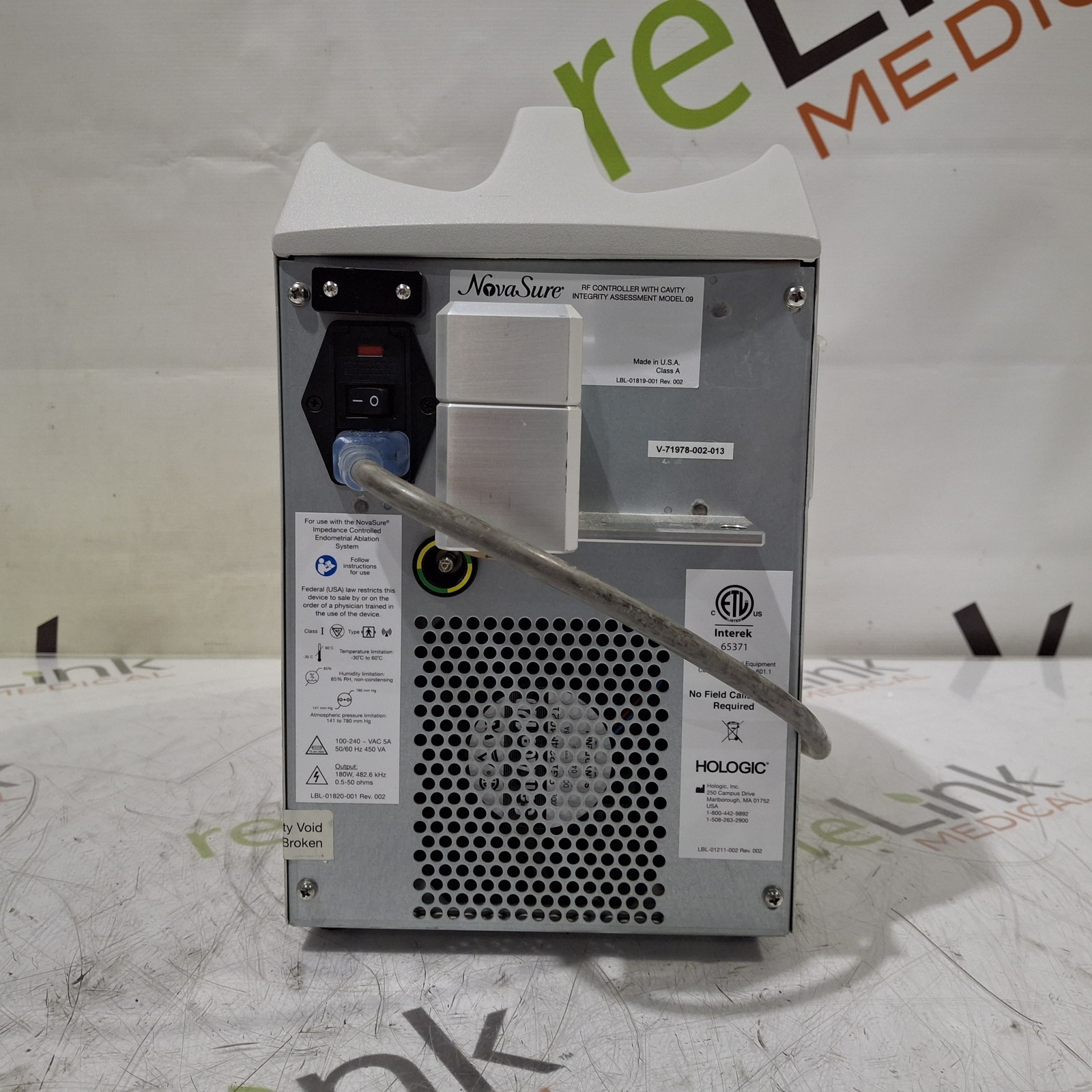 Hologic, Inc. NovaSure RFC2009-115 RF Controller