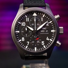 IWC Pilot "Top Gun" Chronograph Black Ceramic Full Set 2022 IW389101