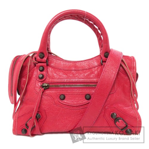 BALENCIAGA 300295 Classic Mini City Handbag Calf Ladies Used