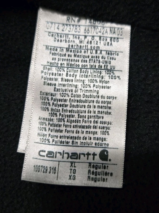 Vtg Carhartt J130 MOS Moss Green Active Jacket XL thumbnail 8