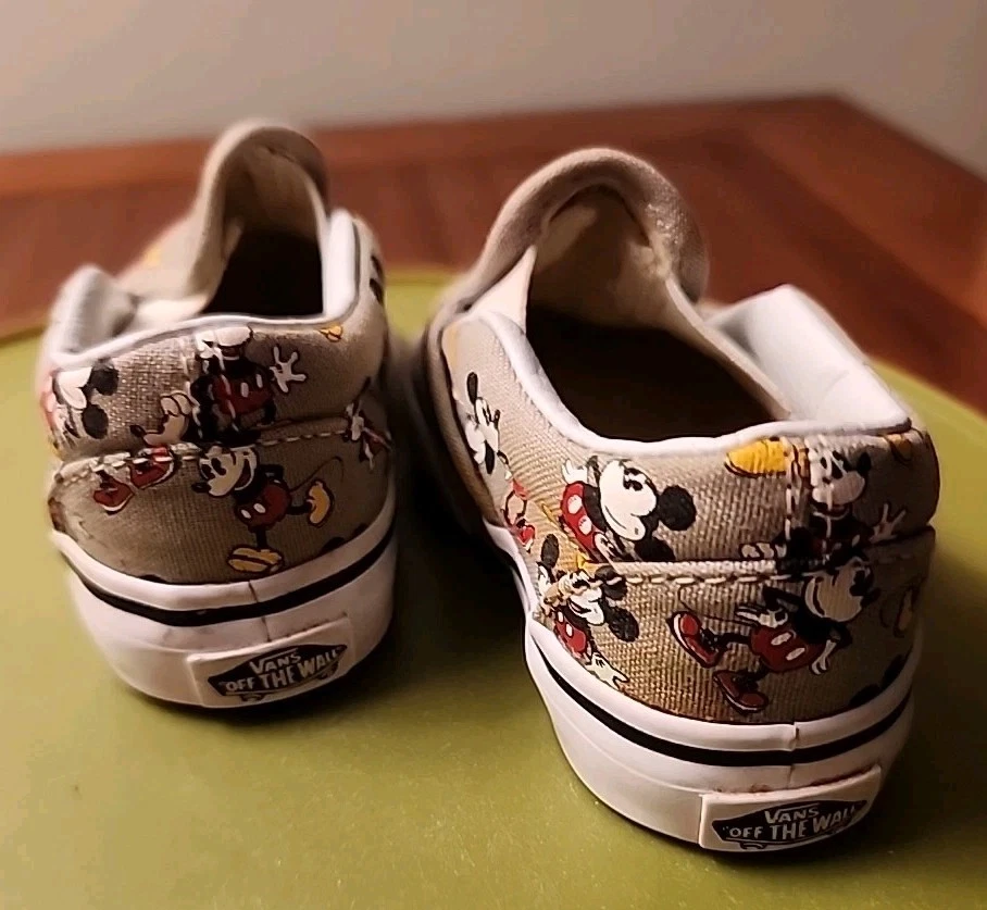 Vans Disney Mickey Mouse Classic Slip On Toddler Size 4.5 Gray sneakers - Image 4 of 4