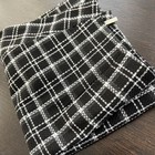 Zara Trafaluc Black White Plaid Tweed Mini Skirt Women’s XS Zipper Front Lined — photo 10