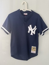 Mitchell & Ness Cooperstown New York Yankees #42 Baseball Jersey Navy White MLB