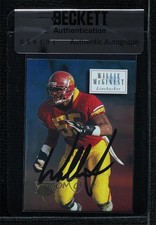 BAS 1994 Skybox Premium Rookie Willie McGinest #160 Seal of Authenticity 3c7
