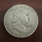 1952-D Franklin Half Dollar 50C 90% Silver Business Strike Circulated Coin