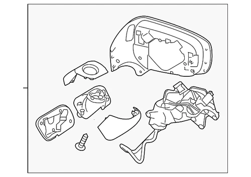 Genuine Subaru Mirror Assembly 91026SJ030