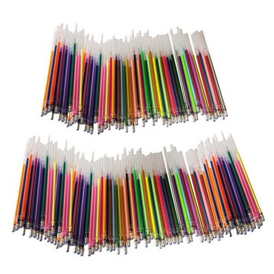 60/100 Fluoreszenz Gel Stift Minen Glitzer Färben Zeichnen Marker Schreibwaren