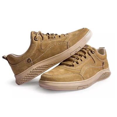 Fashion Men's Casual Shoes Lace-up Breathable Walking Shoes Driving Shoes 