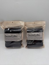 2 Pack Kitsch Ceramic Thermal Hair Rollers 3 Sizes Self-Gripping Volume  Curl