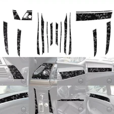 19Pcs Forged Carbon Fiber Kits Full Interior Trim Cover For BMW X5 E70 2007-2009