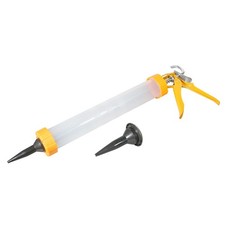 Sausage Caulking Gun Sealant Cartridge Applicator with Nozzle Translucent