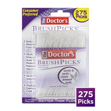 The Doctor's BrushPicks Interdental Toothpicks, 275 Picks