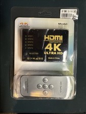 4K HDMI 2.0 Cable Splitter Switcher Box Hub IR Remote Control 3X1 Power 3 to 1