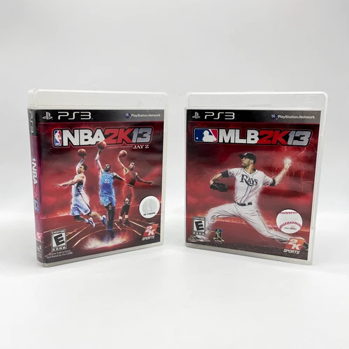 NBA 2K13 & MLB 2K13 PS3 Game Lot of 2 Sports Bundle CIB