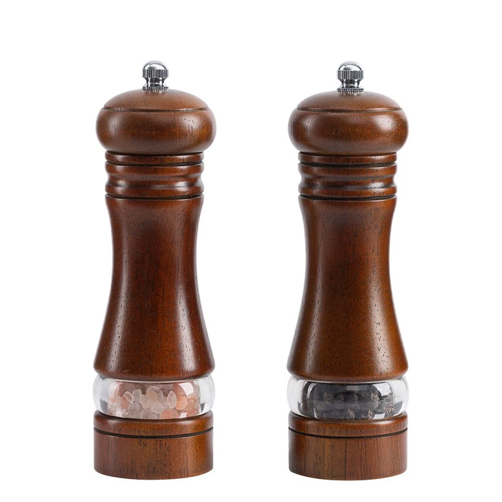 2-Pack Cooking Salt Pepper Grinder/Mill Set Wood Visible Adjustable Coarseness ⇖
Opens in a new wind