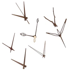 Walnut Wall Clock Pointer DIY Hour Hand Minute Hand Second Hand Parts 12/14 I GA