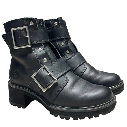 Stivaletti da combattimento moto TIMBERLAND Kori Park fibbia neri taglia 7